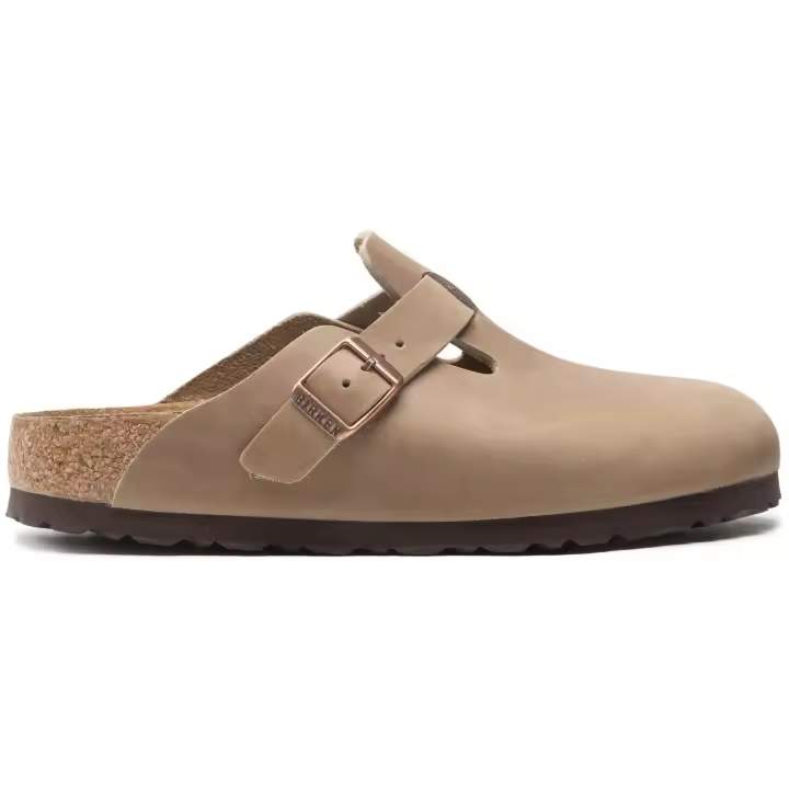 Zapatillas Birkenstock modelo Boston Oiled Leather para unisex en color marrón - 1