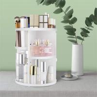 Organizador De Maquillaje 360 Grados Giratorio En Transparencia Para El Baño Y La Encimera Estantería De Carrousel Para Cosméticos - details 0