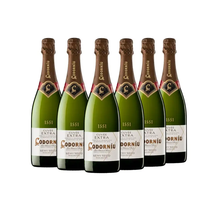 Codorníu Extra Reserva - Cava Semiseco Ecológico - Caja 6 botellas 75cl - 1