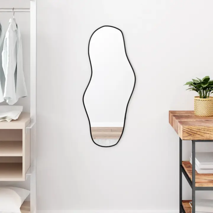 vidaXL Espejo de Pared Dorado Colgante Dormitorio Tocador Salón Decoración Color Dorado,  Negro,  Plateado y mas - 1