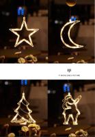 Lámparas De Navidad Para Decoración Colgantes Con Ventosa Para Ventanas Y Interiores Adornos De Año Nuevo Luz Pendente - details 5
