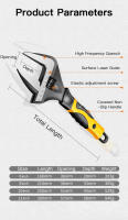 Llave Ajustable De Acero Inoxidable Universal Herramienta De Reparación De Plomería Para El Hogar Con Abertura Grande Y Alta Calidad - details 6