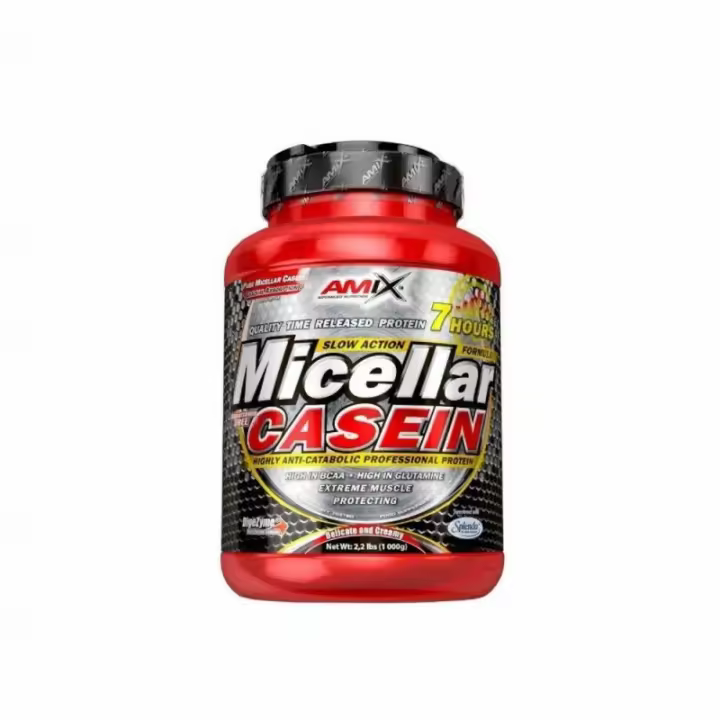 Micellar Casein 1kg  Proteína de Caseína Micelar de Liberación Lenta con BCAA's y Glutamina  AMIX™ - 1