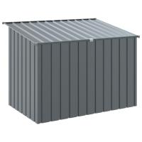 vidaXL Caseta perros con tejado acero galvanizado gris 153x91x110 cm - details 5