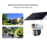 Cámara De Seguridad V380 Doble Lente 4G Con Solar PIR Detección Humana Visión Nocturna Impermeable 8MP 4K Batería CCTV Monitor - details 8