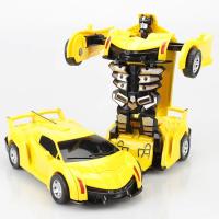 Mini Juguete De Coche 2 En 1 Transformación Automática De Robot Para Niños Modelo De Coche De Plástico Sin Batería Regalo Ideal Para Edades 4-12 - details 3