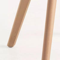 ORION91 Silla ALFA Acolchado Color Blanco Patas Madera de Haya 48x55x78cm Comedor Oficina Salón Teletrabajo Cocina - SpazioLuzio - details 1