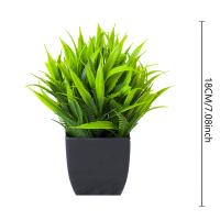 1pc Falsa Planta De Eucalipto Artificial En Maceta Negra Para Decoración De Interiores Oficina Farmacia Baño Estilo Rústico - details 2