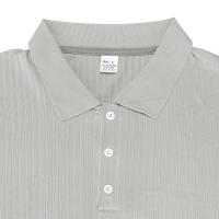 Polo de manga corta con solapa elástica de seda helada de secado rápido para hombre de verano americano - details 18