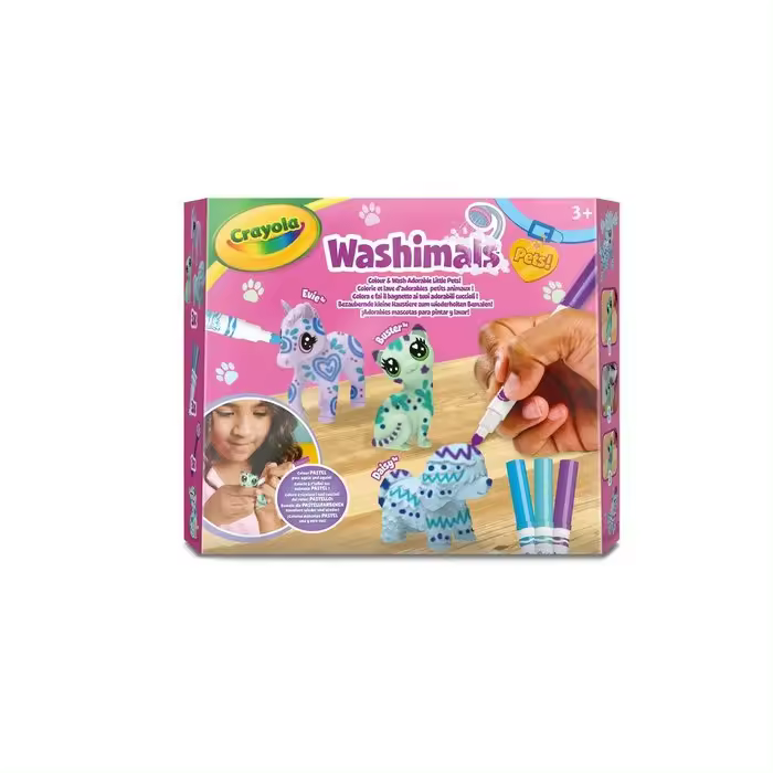 CRAYOLA SET COLOREA TUS MASCOTAS COLORES PASTEL 3 UNIDADES SET COLOREAR 25x5x19 Cms. - 1