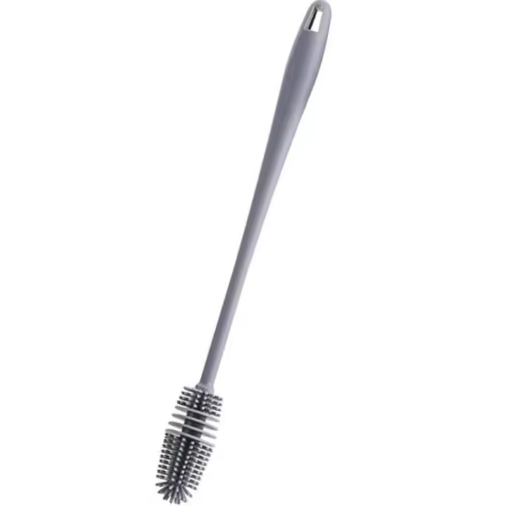 Cepillo De Silicona Multifuncional Para Cocina Con Mango Largo Giratorio Para Limpieza De Vajilla Y Ollas Cepillo De Cocina Ecológico - 1