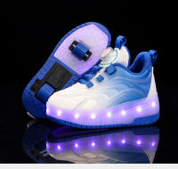 Zapatillas LED Para Niños Y Niñas Zapatos Deportivos Con Luces USB Cargables Para Outdoor Parkour Y Patinaje En Roller Talla True Fit Material Superior De Tela Y Suela EVA - details 0