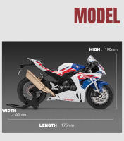 Honda CBR1000 Speed Modelo De Coche De Acción a Escala 1/12 Con Sonido Y Luz Coche De Metal Para Niños Regalo Tamaño Ajustable - details 1