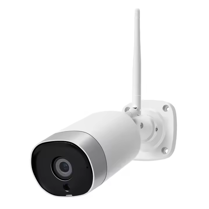 Cámara De Seguridad IP ABUNTU 5MP Exterior Con Visión Nocturna En Color WiFi H.265 Metal Bullet CCTV APP ICSEE Audio Bidireccional - 1