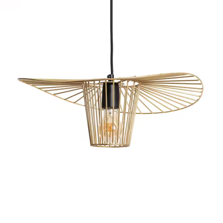 Ledkia Lámpara Colgante Metal Vrinda Dorada Diseño Adaptable a Varios Estilos - 1