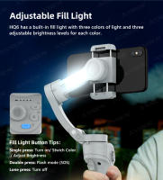 Stabilizador Gimbal De 3 Ejes HQ6 Para Teléfono Móvil Con Luz De Iluminación De Relleno Rastreo De Cara Y Anti Desbaste Para Android iPhone Grabación De Vídeo - details 8