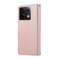 Cartera De Cuero Crossbody Con Cremallera Para Xiaomi Redmi Note 13 pro plus 12 11 13C 13T Poco M6 X6 X5 Con Correa Y Diamantes - details 8