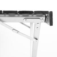 AKTIVE Mesa plegable camping, 108x71x72 cm, Topes antideslizantes, Tablero y estructura aluminio, Peso máximo soportado 30 kg, Bolsa transporte asa hombro, Mesa camping plegable, Mesa de camping plegable, Mesas plegables - details 2