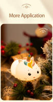 Lámpara Nocturna Recargable USB Unicornio Iluminación LED Para Habitación Decoración Luz Nocturna Infantil Con Control Remoto - details 18