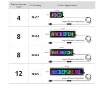 Panel De Pantalla LED Matriz De Pixeles Bluetooth APP Para Coche Tienda Hotel Bar Luz Nocturna Flexible Programable DIY - details 10