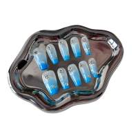 SA LLUNA uñas postiza, 20unidades , efecto uñas de gel , kit completa para ponerla - details 1