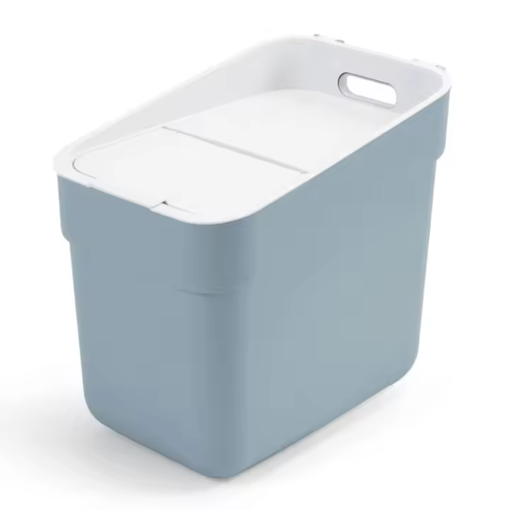 Curver Cubo de Basura 20 L Papelera Contenedor Tapa Reciclaje Color Azul claro,  Gris oscuro,  Verde menta y mas - 1
