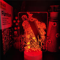 Lámpara LED 3D De Acrílico Berserk Guts Ilusión Anime Luz Nocturna Colorida USB Para Decoración De Habitación Infantil Regalos De Manga - details 13
