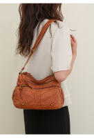 Bolso De Hombro De Lujo Para Mujer Con Varios Bolsillos PU Suave Bolso Cruzado Vintage Bolsa De Compras Con Solapa - details 8