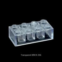 Pequeñas Partículas De Bloques De Construcción Transparentes 1x2 2x3 2x4 1x1 MOC Piezas Juguetes Para Niños Edad Recomendada 6-12 Años - details 5