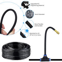 Juego De Riega Automático Universal 5-20M Con Boquilla De Cobre Rotativa Para Jardín Y Balcones Kit De Riego Con Atomización - details 4