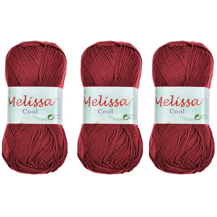 Tesosy / Melissa 3pcs Cool Hilo Acrílico Ovillo de Lana Fresca para DIY Tejer y Ganchillo (1u * 80g) - 1