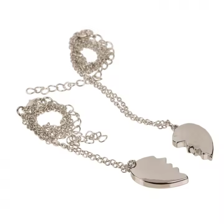 Collar corazón magnético  Mujer - Out of the Blue (color plata) Collar mujer Colgante corazón - 1