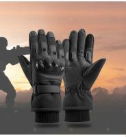 Guantes Tácticos De Invierno Para Motocicleta Caza Esquí Deportes Protección Mano Unisex Nylon Y Algodón Guantes Con Dedos Separados - details 12