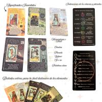 BALANCEX Cartas Tarot en Español con Tapete de Terciopelo – Baraja Tarot para Principiantes y Experimentados, Significado, Invertido, Sí o No, Palabras Clave, Zodiaco, Chakras y Planetas, No Necesita guía, Tarot de Aprendizaje, Tarot Rider Waite Español - details 2