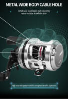 Carrete De Pesca En Agua Salada DEUKIO 9+1BB Carrete De Caña De Pescar Para Mar 7.0:1 Ratio De Engrosamiento Carrete De Pesca Baitcasting round Trolling - details 10