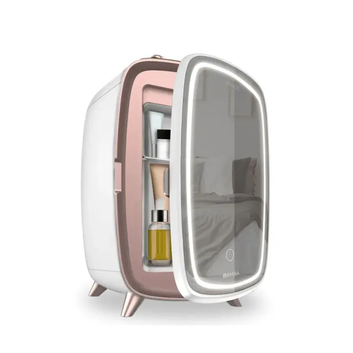 CECOTEC 04441 Nevera de Cosméticos 6L con Espejo y Luz LED para Belleza Fresca y Organizada - 1