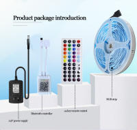 Tira De Luz LED RGB 3535 5M/20M 24V Controlable a Través De Aplicación Bluetooth Con Remote De 44 Teclas Para Decoración De Habitaciones TV - details 1