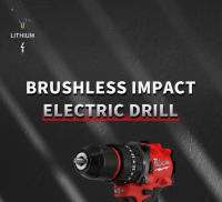Taladro Eléctrico Inalámbrico Milwaukee 18V Brushless 150N.m Herramientas De Poder Con Batería M18 Para Decoración Y DIY - details 0