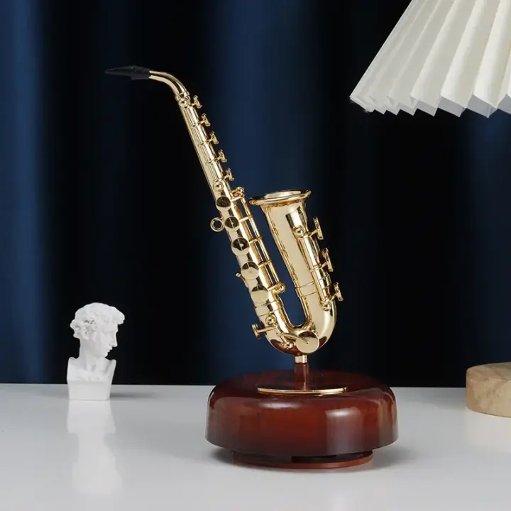 Caja De Música Giratoria Con Guitarra Y Violín Regalo De Cumpleaños Para Niñas Decoración Creativa Para El Salón - 1