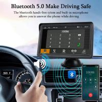 Reproductor Multimedia CarPlay Android Auto Para Coche Pantalla Táctil Portátil De 7 Pulgadas Con USB AUX Para Cámara Trasera - details 7