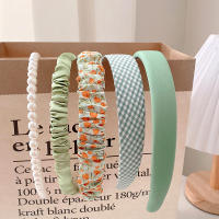 Juego De 5 Piezas De Diademas De Moda Para Mujer Y Niñas Accesorios Para Cabello Headdress Headband Hoop De Tela Nylon Decorativos Para Todas Las Estaciones - details 10
