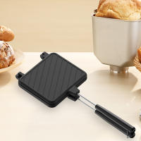 Sartén De Doble Cara Antiadherente Para Hacer Sandwiches a La Parrilla Resistentes Al Calor Con Mano Para Camping Y BBQ Al Aire Libre - details 2