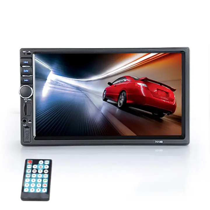 Radio de coche MP5 with 12V FM ISO Radio de coche HD 7 'with Pantalla táctil Bluetooth - 1