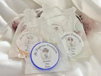 Lote de 10 bálsamos labiales con espejo para detalles de invitados de comunión niño - Regalos para invitados de comunion perfecto para celebraciones de comunión, envoltorio y regalos festivos. - details 3