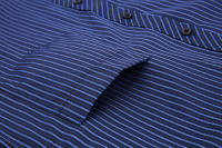 Camisa De Negocios Casual Para Hombre Tallas Grandes 9XL 8XL 7XL 6XL 5XL Cuello En V Malla Larga Manga Estilo Clásico Rayada Para Eventos Sociales Y Viajes - details 10