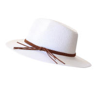 Sombrero De Paja Panamá Ancho Para Hombres Y Mujeres Protección Solar Verano Playa Sombrero De Paja UPF Con Protección UV - details 14