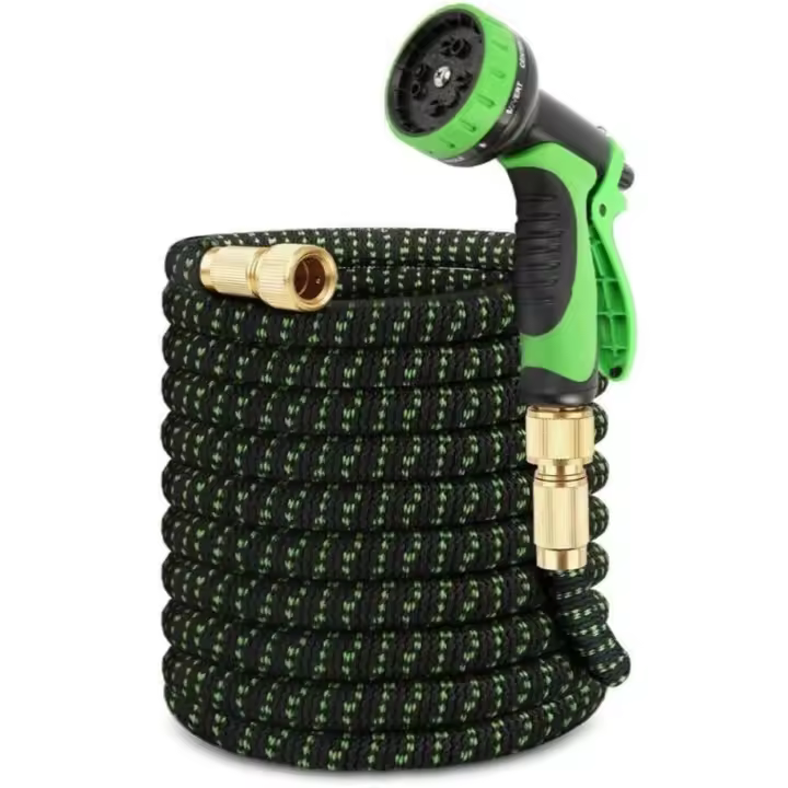 LD Morphling-Manguera Expandible para Jardín de 7.5 a 30 Metros con 8 Modos de Rociado, Retráctil y Antifugas, Ideal para Riego, Lavado de Coches y Baño de Mascotas – Tubo de Agua Flexible con Accesorios y Portamangueras Incluido - 1