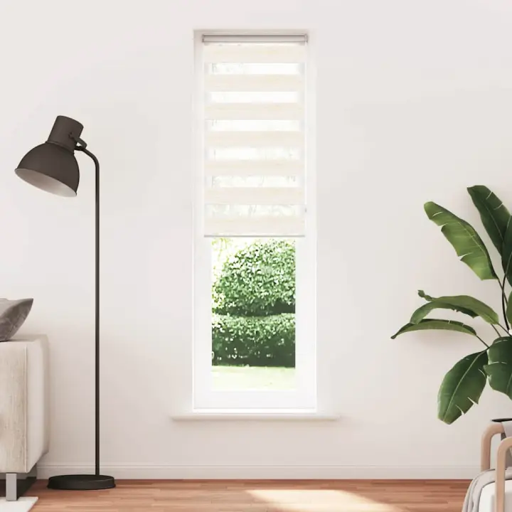 Estor cebra beige mármol tejido ancho 55,9 cm poliéster - 1