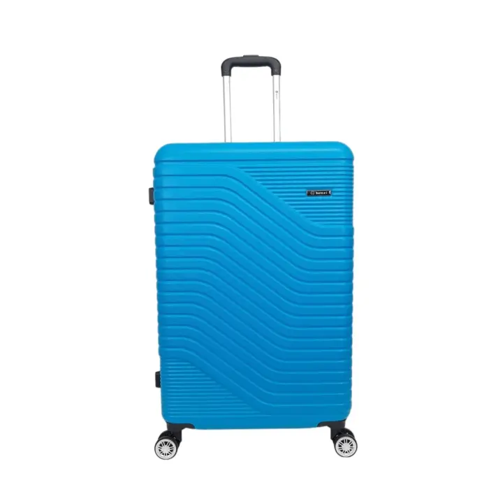 Maleta barata grande Benzi BZ5747 Azul de  76 x 47 x 27 muy ligera 3,8 kg. 4 ruedas dobles giratorias 360º. Cerradura de combinación. Excelente relación calidad-precio. (Azul) - 1