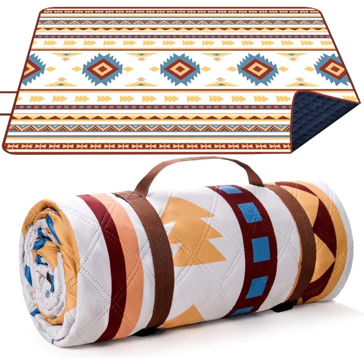 Manta de picnic impermeable,200x200 cm, Tapete de picnics at Aire Libre, Tapete de Playa con ASA de Transporte - 1